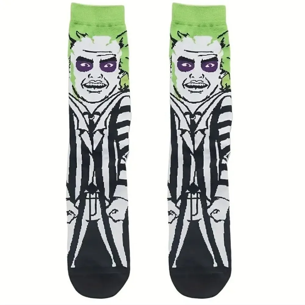 BEETLEJUICE BEETLEJUICE movie unisex socks size 7 - 10 it's showtime